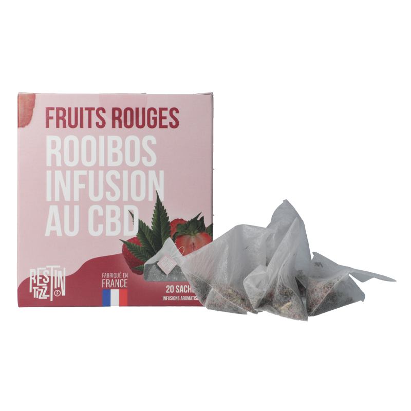 Infusion CBD fruits rouges en sachet - Rest in Tizz