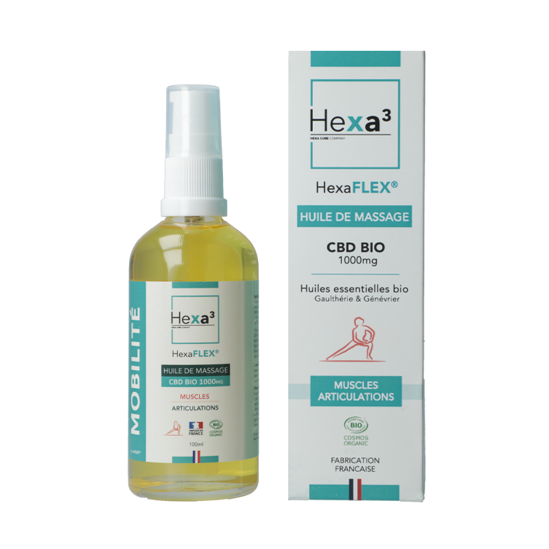 Huile de massage CBD - Hexa3