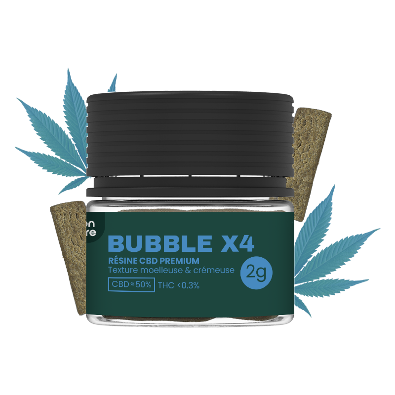 Bubble X4 - Résine CBD en pots