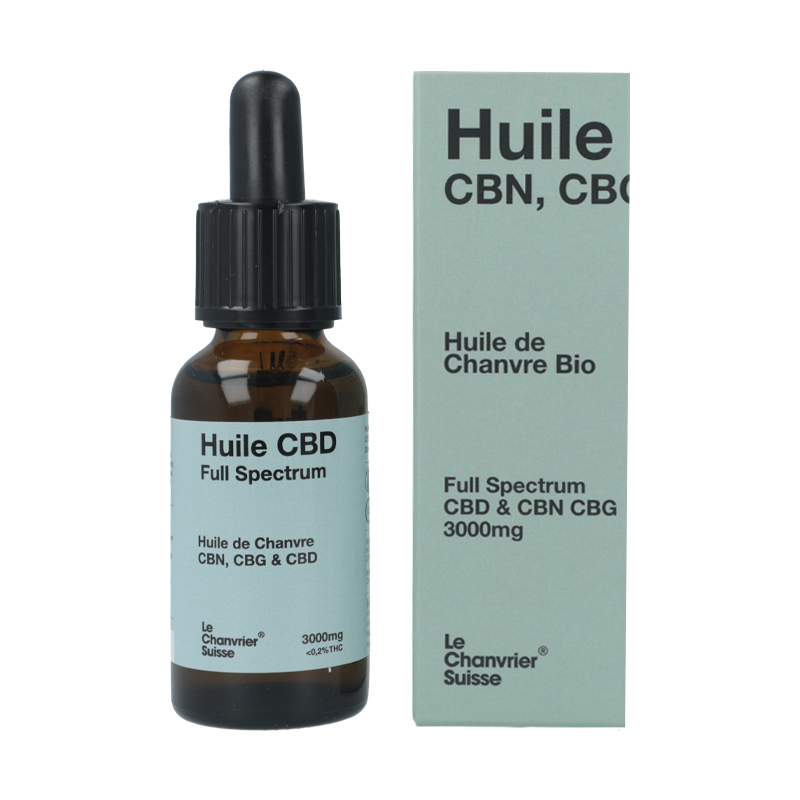 Huile CBD & CBN & CBG 30 ml - Le Chanvrier Suisse