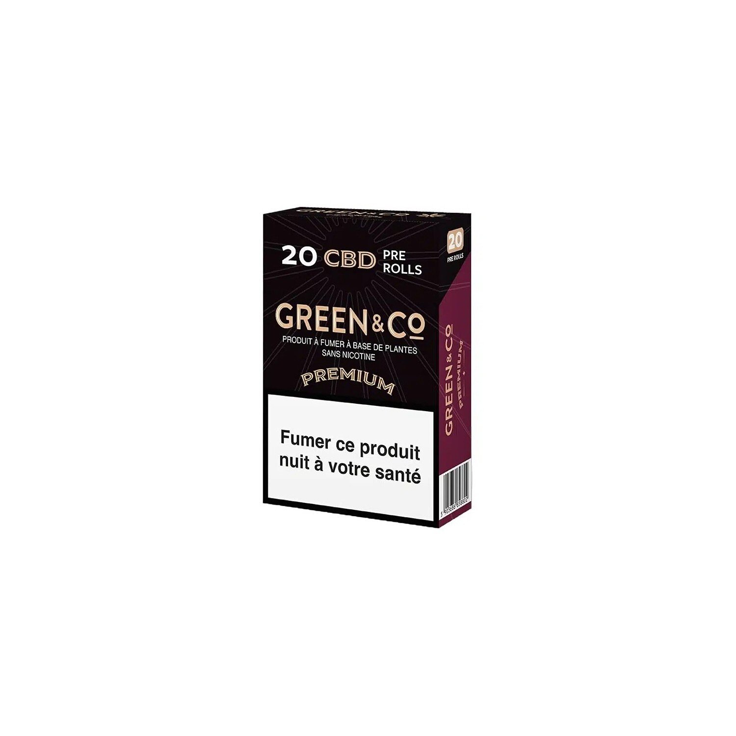 Premium nicotinevrije CBD-sigaretten - Green&Co