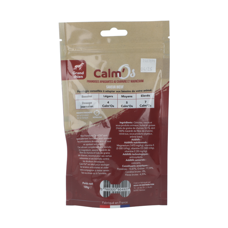 Friandises Chanvre Grand Chien - Calm'Os