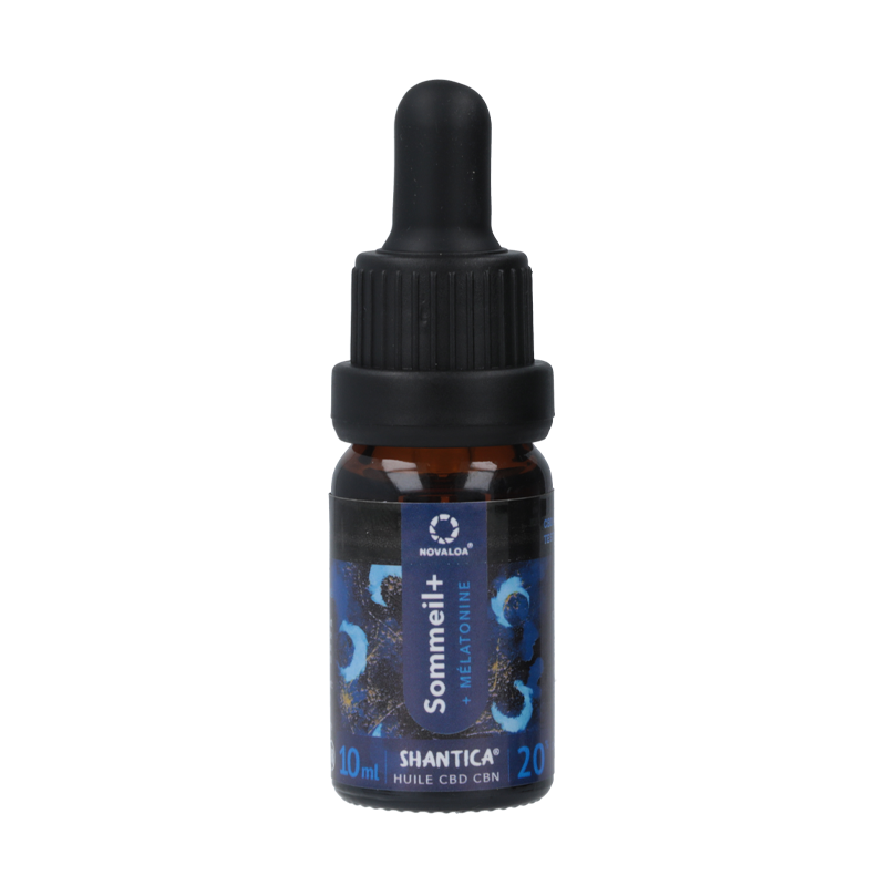 Huile CBD CBN Mélatonine Sommeil+ - Novaloa