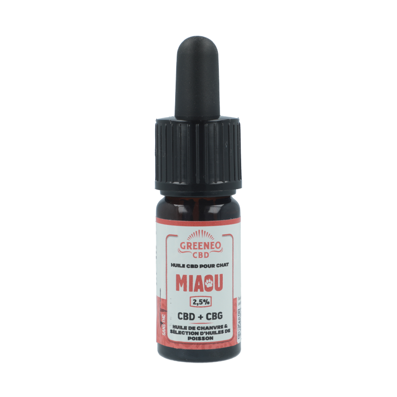 Huile CBD CBG pour chat - Greeneo