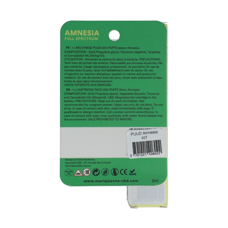 Puud Amnesia CBD Pod - Marie Jeanne