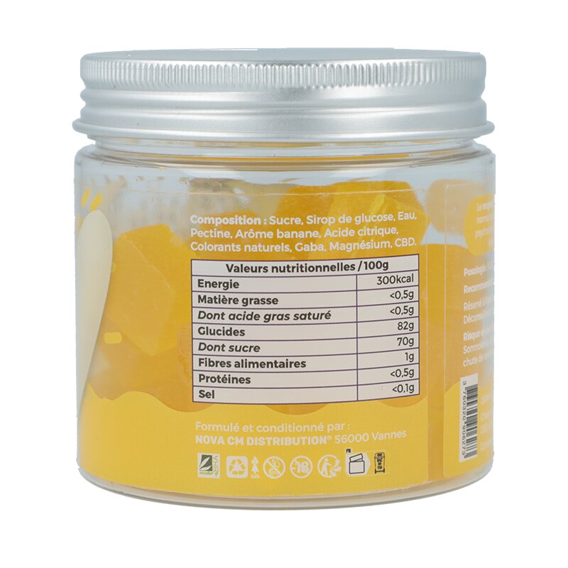 Gummies CBD Anti-Stress Banana Chill - Novaloa