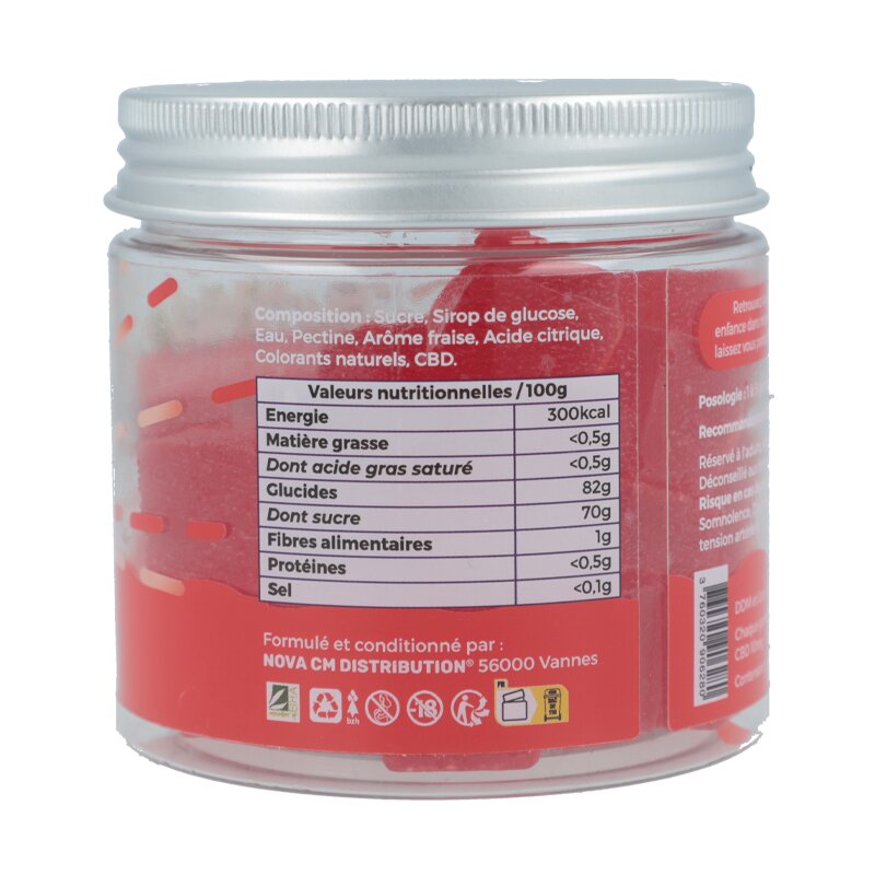 Gomas CBD Strawberry Comfort - Novaloa