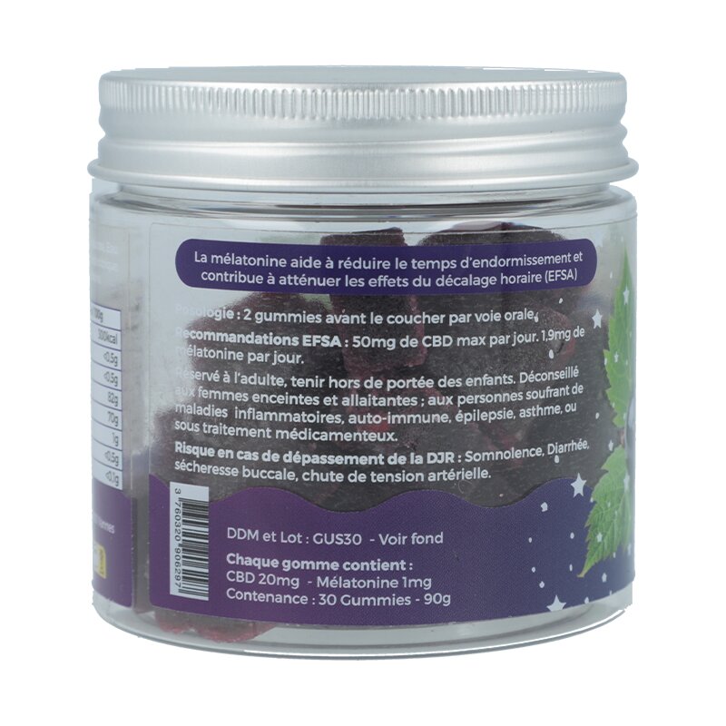 Gummies CBD Groselha e Amora para dormir - Novaloa