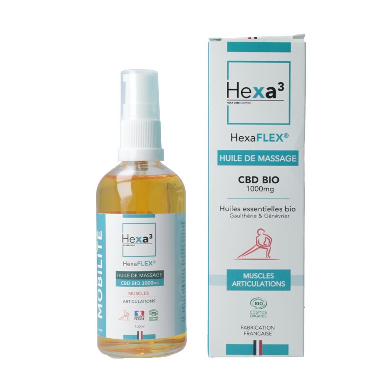 Huile de massage CBD - Hexa3