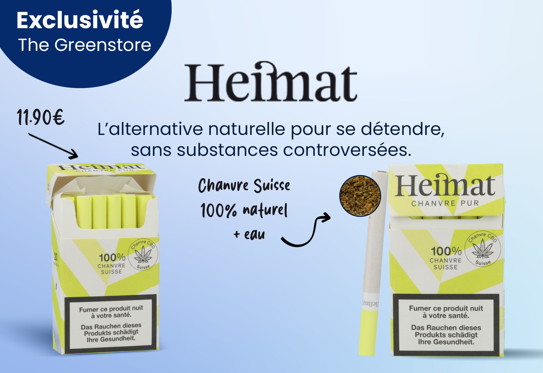 Cigarettes Suisses 100% CBD