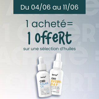 Offre 1 acheté = 1 offert huiles