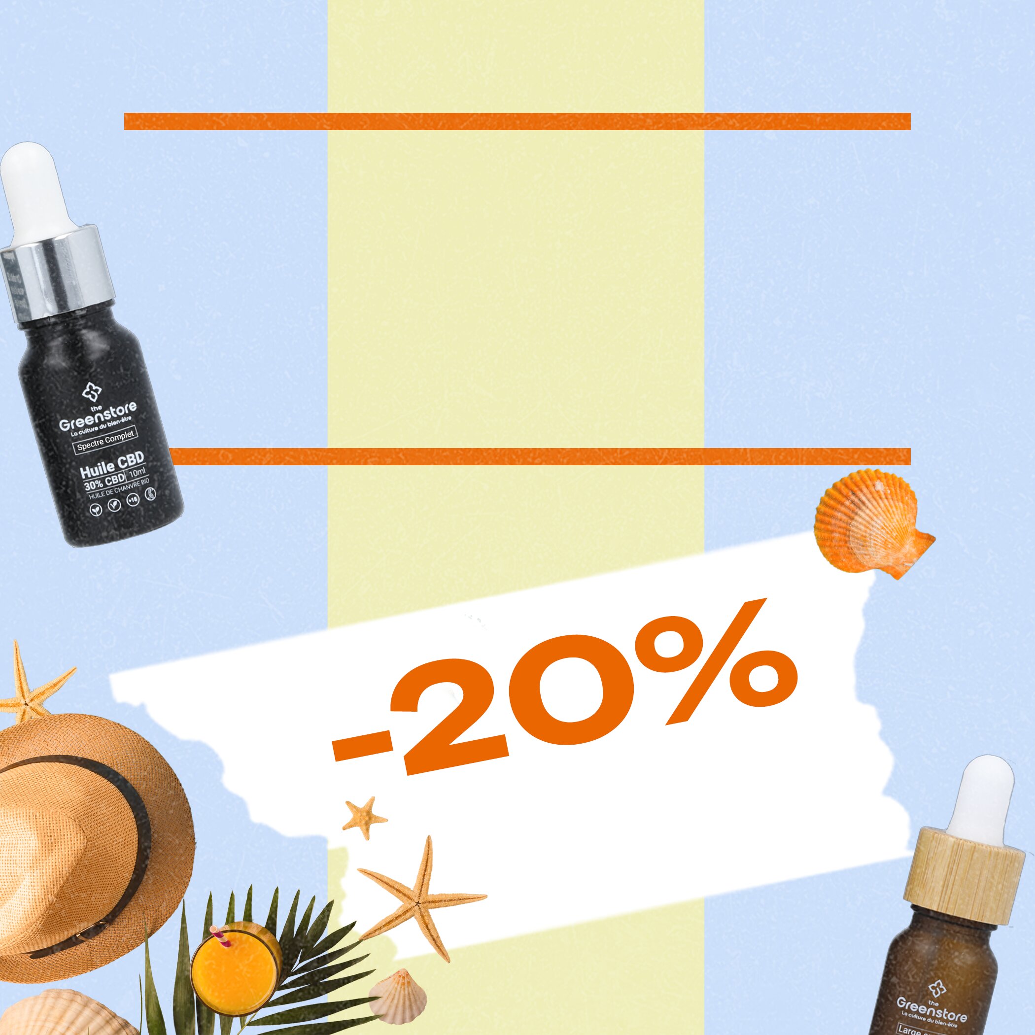 Soldes d'été : -20% sur nos huiles CBD The Greenstore